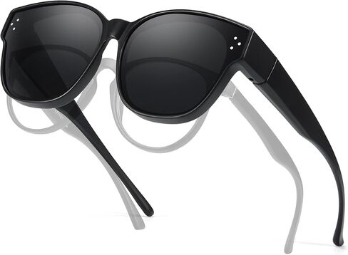 Polarized Kids Sunglasses Fit Over Glasses for Girls Boys Age 6-12 UV400 Protection in Saudi Arabia