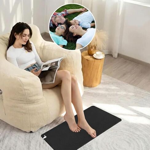 طقم حصيرة التأريض للحصول على طاقة تأريض صحية، وسادة تأريض للنوم مع سوار معصم تأريض وسلك تأريض بطول 15 قدم، لتحسين النوم in Kuwait