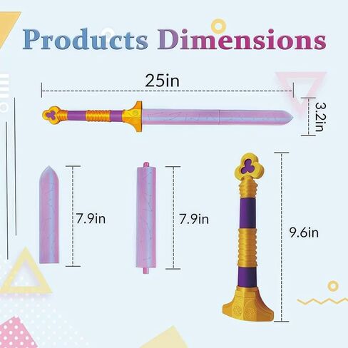 Purple Cosplay Costume Sword Cosplay Weapon Fantasy Accessory Halloween Costume Movie Collectible in Kuwait