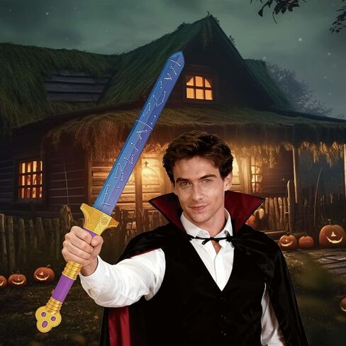 Purple Cosplay Costume Sword Cosplay Weapon Fantasy Accessory Halloween Costume Movie Collectible in Kuwait