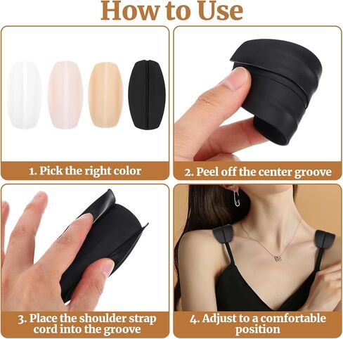 16 Pcs Bra Strap Pads, Silicone Bra Strap Cushions Anti Slip Bras Straps Holders Shoulder Protectors Pads for Reducing Bras Straps Discomfort in Kuwait