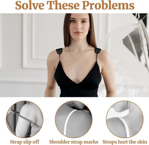 16 Pcs Bra Strap Pads, Silicone Bra Strap Cushions Anti Slip Bras Straps Holders Shoulder Protectors Pads for Reducing Bras Straps Discomfort in Kuwait