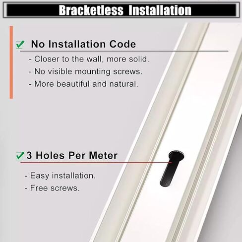Ultra-Thin V-Shaped Blackout Curtain Track System, 330cm Ceiling Mount Double Rail for Room Dividers, White Curtain Track for Home & Office Décor in Saudi Arabia