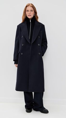 Theory Women's Double Breasted Peak Coat in Saudi Arabia