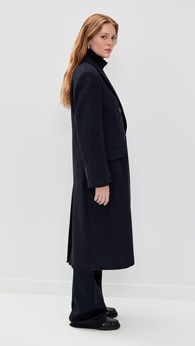 Theory Women's Double Breasted Peak Coat in Saudi Arabia