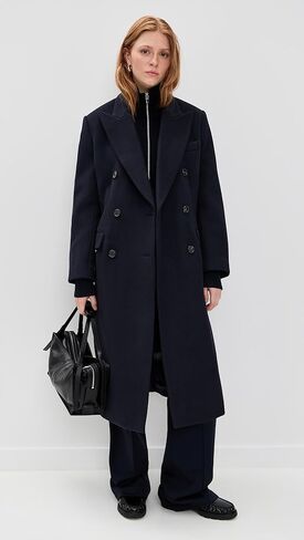 Theory Women's Double Breasted Peak Coat in Saudi Arabia
