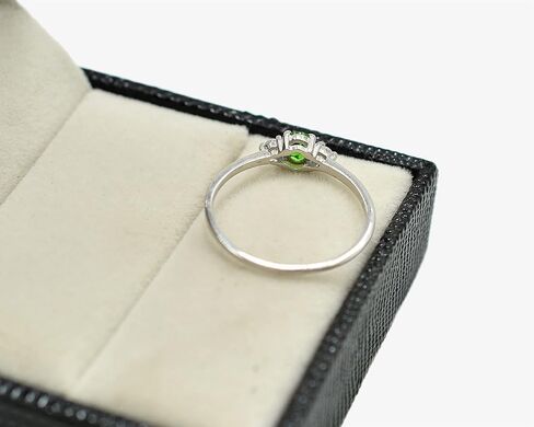 January Birthstone Natural 5X4 MM Oval Cut Tsavorite Green Garnet Gemstone Ring 925 Sterling Silver Dainty Proposal Ring Engagement Gift For Girlfriend (RG-7983) in Saudi Arabia