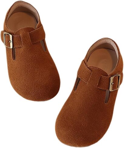Toddler Girl Mary Jane Dress Leather Shoes, Little Girls Princess Ballet Flats in Saudi Arabia