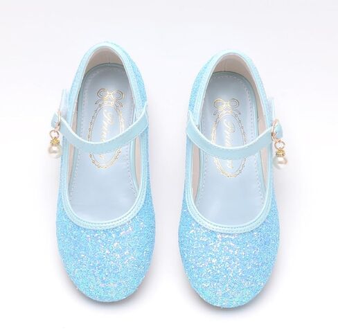 Little Girl's Adorable Mary Jane Ballerina Ballet Flats Sparkle Wedding Party Flower Girl Princess Dress Shoes for Kids in Saudi Arabia