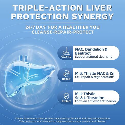 Lukaree NAC Supplement 600mg w/Milk Thistle - Liposomal NAC N-Acetyl-L-Cysteine Liquid Drops w/Selenium for Liver & Lung Health,Antioxidants, Brain Wellness & Immune Support* -Ultra-Concentrated -2oz in Saudi Arabia