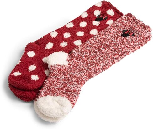 Barefoot Dreams Girl's CozyChic Classic Disney Minnie Mouse Socks 2-Pair Pack (Big Kid) in Saudi Arabia