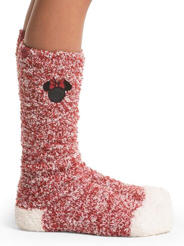 Barefoot Dreams Girl's CozyChic Classic Disney Minnie Mouse Socks 2-Pair Pack (Big Kid) in Saudi Arabia