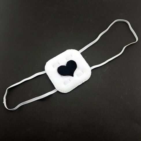 Cute Anime Cosplay Costume Eyeshade Heart Embroidery Single Eye Blindfold Eyepatch Japanese Chunibyou Eye Anime Cos in Saudi Arabia