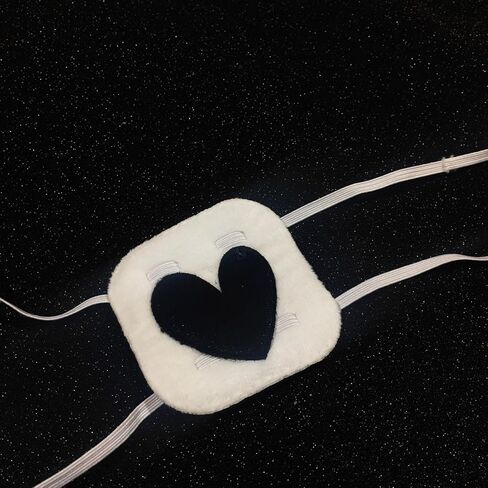 Cute Anime Cosplay Costume Eyeshade Heart Embroidery Single Eye Blindfold Eyepatch Japanese Chunibyou Eye Anime Cos in Saudi Arabia