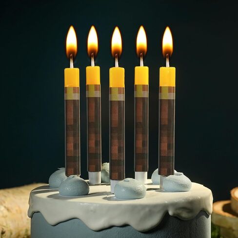 شموع عيد الميلاد من PHD CAKE لصياغة عمال المناجم، وديكورات حفلات أعياد الميلاد، ومستلزمات حفلات ألعاب البكسل، وبكسل منجم تحت عنوان in Saudi Arabia