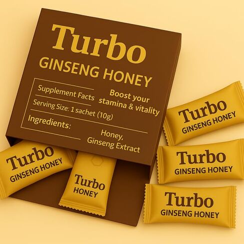 توربو العسل مع الجينسنغ والباناكس (الكيس)12 in Kuwait
