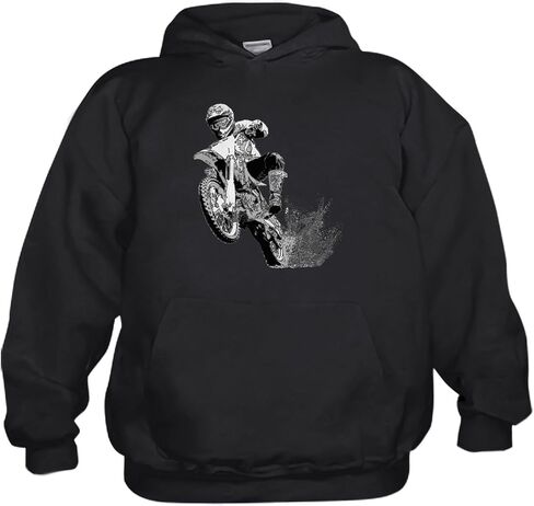 CafePress Dirtbike Wheeling In Mud Kids Hooded Sweatshirt, Classic Hoodie in Saudi Arabia