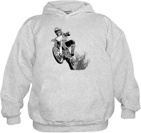 CafePress Dirtbike Wheeling In Mud Kids Hooded Sweatshirt, Classic Hoodie in Saudi Arabia