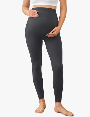 VALANDY Creamlush 2/4 Pack Maternity Leggings with Pockets, Over Belly Buttery Soft Pants for Yoga, Lounge, Daily Wear in Saudi Arabia