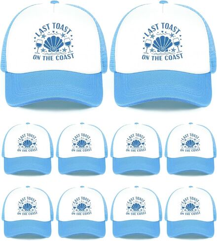 10 Pcs Let's Go Girls Mesh Trucker Hats for Women Hot Pink Trucker Cap Polyester Mesh Baseball Cap for Bachelorette Party Bridal Shower Favors in Saudi Arabia