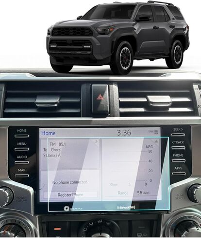 لـ 2025 Toyota RAV4 واقي شاشة - (2 قطعة) 2025 2024 2023 ملحقات RAV4 HD فيلم نانو شفاف 12.3 بوصة شاشة لمس ملاحة مضادة للوهج ومضادة للخدش تقلل من بصمات الأصابع وحساسية عالية in Kuwait