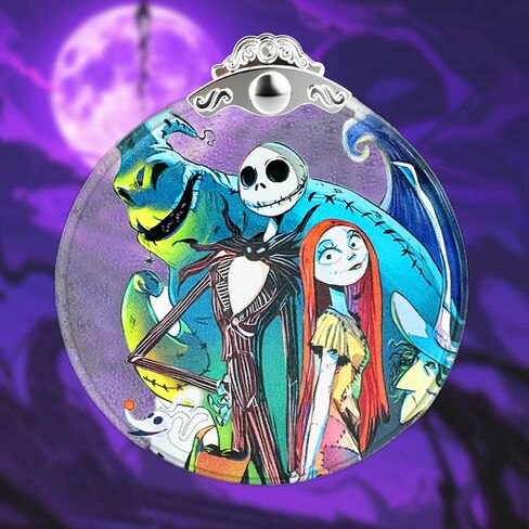 Nightmare Be Christmas Decorations Stained Glass Ornament–Halloween & Christmas Hanging Glass Wall Decor,Christmas Tree Decoration,Xmas Decor,Exchange Present in Saudi Arabia