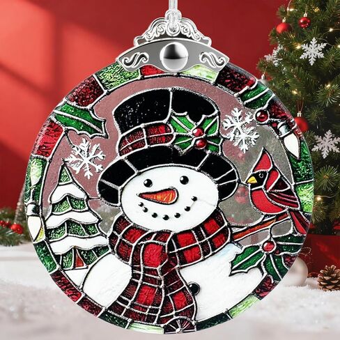 Nightmare Be Christmas Decorations Stained Glass Ornament–Halloween & Christmas Hanging Glass Wall Decor,Christmas Tree Decoration,Xmas Decor,Exchange Present in Saudi Arabia