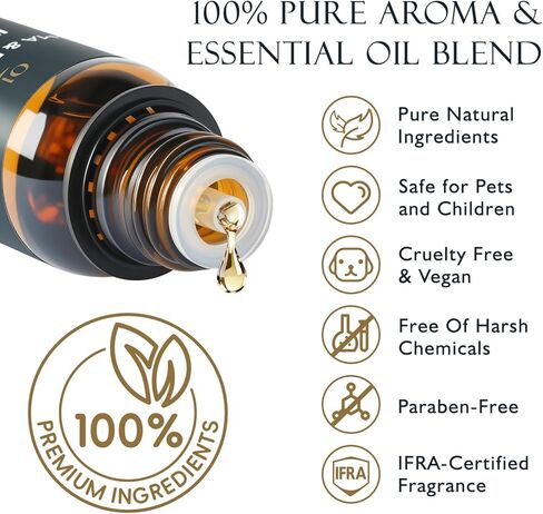 Hotel Collection Diffuser Oil Gift Set - 5 x 20ml / 0.68 fl oz, OliveTech Hotel Fragrance Oil Inspired by Marriott, Westin, Ritz Carlton, GEM & Oasis Scents, Glass Bottles in Kuwait