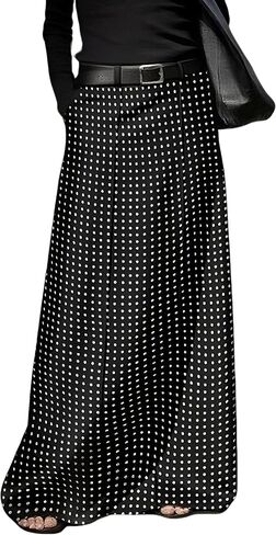 Women's Long Maxi Skirt Elegant High Waist H Line Long Straight Maxi Skirts for Women Casual Floor Pencil Skirt with Pockets in Saudi Arabia