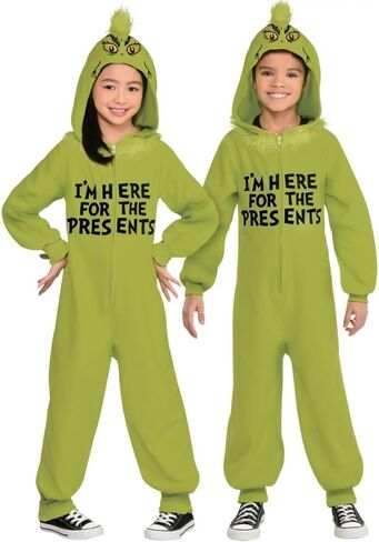 Dr. Seuss The Grinch Green Zipster for Kids - Pack of 1, Fun Unisex Onesie, Perfect for Halloween Costume in Saudi Arabia