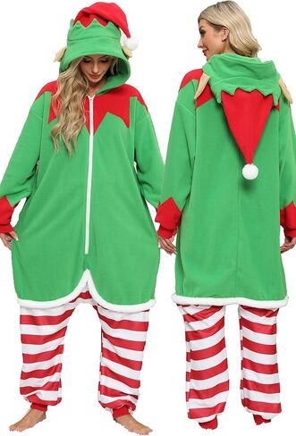 Unisex Adult Onesie Pajamas, Flannel Cosplay Animal One-Piece Halloween Costume Sleepwear Homewear in Saudi Arabia