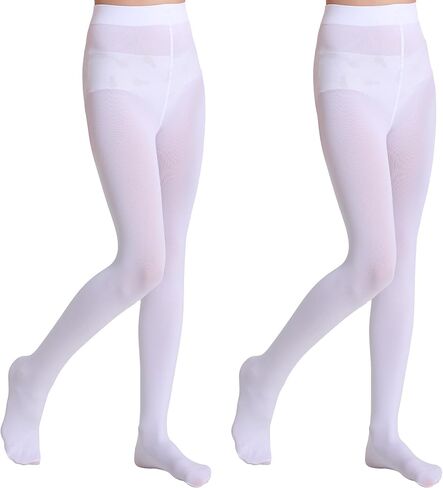 Girls Soft Semi-Opaque Tights 70D, 2 Pcs Children's Fall Stockings for Ages 4-10, Perfect for School Uniform Pair in Saudi Arabia