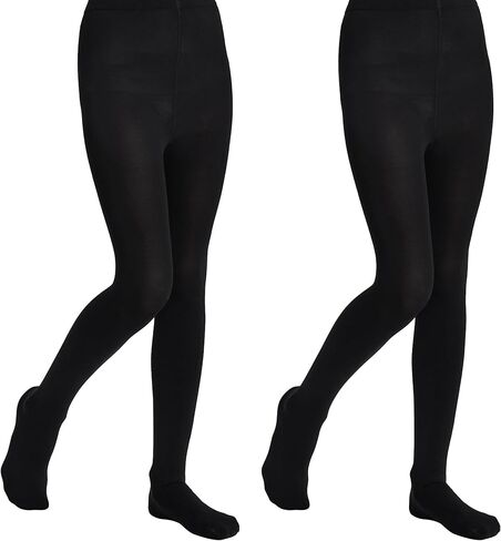 Girls Soft Semi-Opaque Tights 70D, 2 Pcs Children's Fall Stockings for Ages 4-10, Perfect for School Uniform Pair in Saudi Arabia