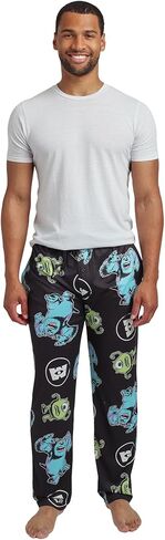 Bioworld Monsters Inc Mike & Sulley All-Over Print Adult Black Sleep Pajama Pants in Saudi Arabia