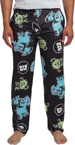 Bioworld Monsters Inc Mike & Sulley All-Over Print Adult Black Sleep Pajama Pants in Saudi Arabia
