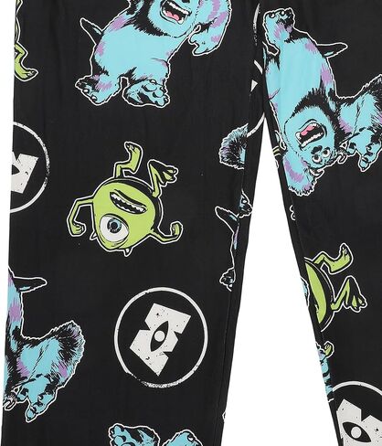 Bioworld Monsters Inc Mike & Sulley All-Over Print Adult Black Sleep Pajama Pants in Saudi Arabia