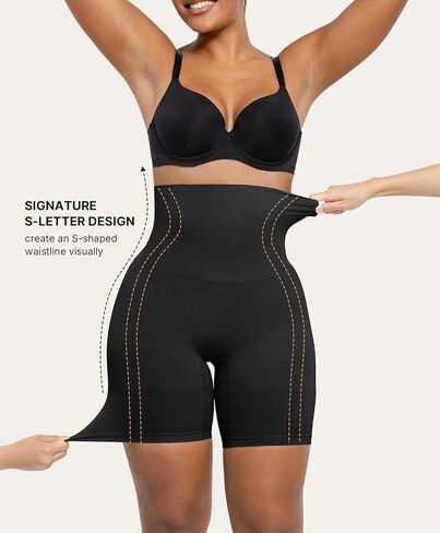 SHAPELLX Tummy Control Shapewear for Women High Waisted Body Shaper Shorts Thigh Slimming Underwear in Saudi Arabia