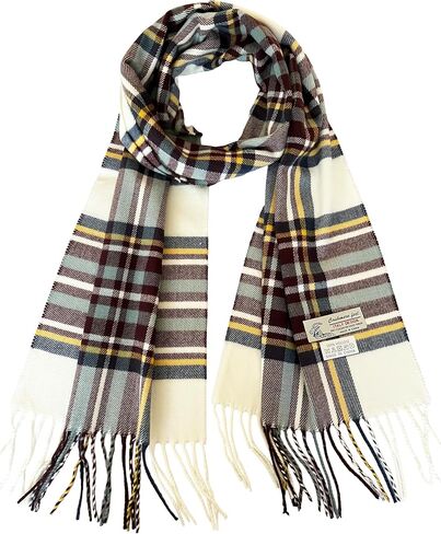 NY GOLDEN FASHION Unisex Cashmere-Feel Scarf, Tartan Plaid Pattern, 72 x 12 Inches, Winter Collection in Saudi Arabia