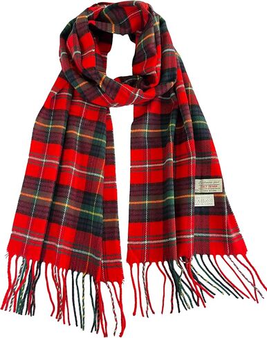 NY GOLDEN FASHION Unisex Cashmere-Feel Scarf, Tartan Plaid Pattern, 72 x 12 Inches, Winter Collection in Saudi Arabia