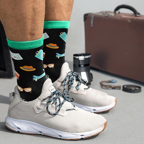 Travel Gifts - Fun Socks for Men and Women, Unique Gift for Travelers, Ideal Stocking Stuffers for Men in Saudi Arabia