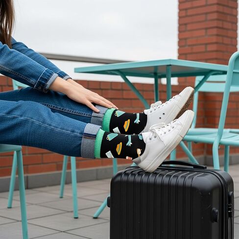 Travel Gifts - Fun Socks for Men and Women, Unique Gift for Travelers, Ideal Stocking Stuffers for Men in Saudi Arabia