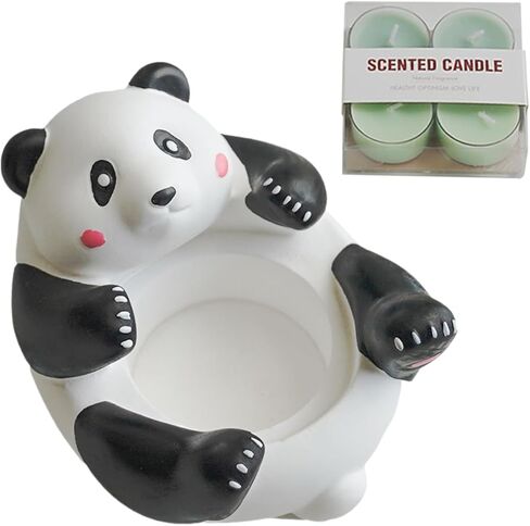 Scented Tealight Candles,Panda Statue Scented Tealights Holder | Cute Stand Plaster Crafts Tea Light Candle Stand for Table Centerpiece, Home Aesthetics Decor in Saudi Arabia