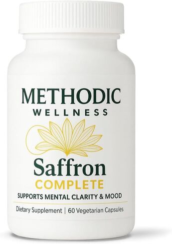Saffron Complete Supplements, 88.5mg Saffron Extract for Mood Energy, Stress Relief & Sleep, Non-GMO & Gluten-Free – 60 Vegetable Capsule in Saudi Arabia