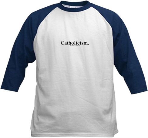 CafePress Catholicism. The Original & Kids Baseball Jersey Kids Cotton Baseball Jersey, 3/4 Raglan Sleeve Shirt in Saudi Arabia