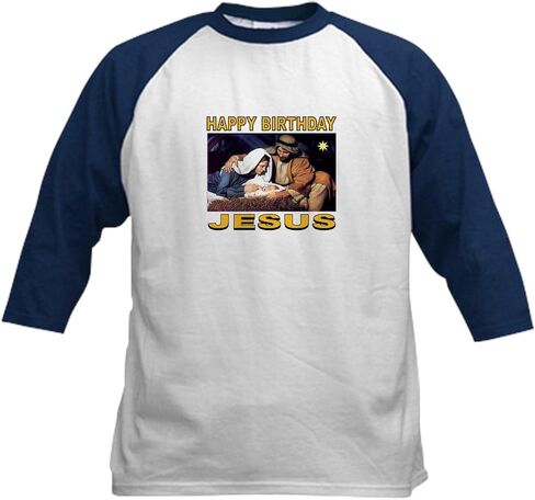 قميص بيسبول للأطفال من CafePress Honor Christmas جيرسي قطني للأطفال، قميص بأكمام 3/4 راجلان in Saudi Arabia