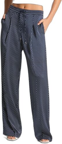 Michael Kors Womens Dot Pleated Track Pant in Saudi Arabia