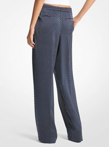 Michael Kors Womens Dot Pleated Track Pant in Saudi Arabia