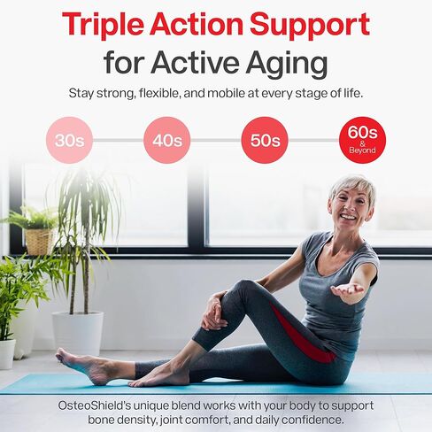 Peak Health Research - Bone & Joint Formula - Calcium Supplements for Women & Men with Vitamin D3, K2 & Aquamin - Triple Action Formula for Better Bone Health - 60 Capsules in Saudi Arabia