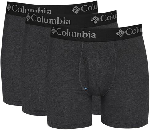 Columbia Men's Boxer Brief 3-Pack, Black Large in Saudi Arabia