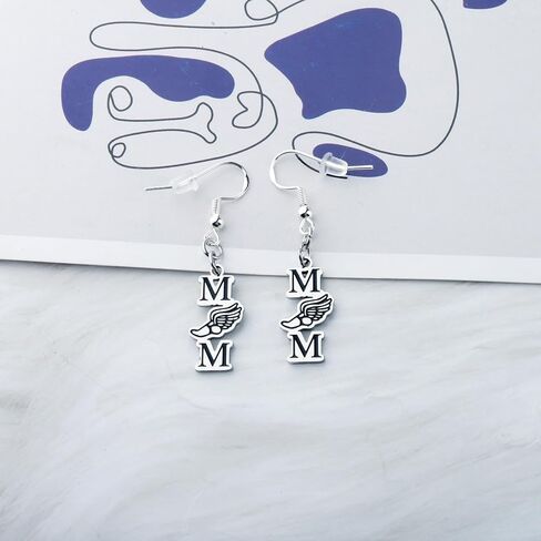 OKEYCH Track and Field Lover Gift Track Mom Earrings Running Runner Jewelry Cross Country Gift in Saudi Arabia